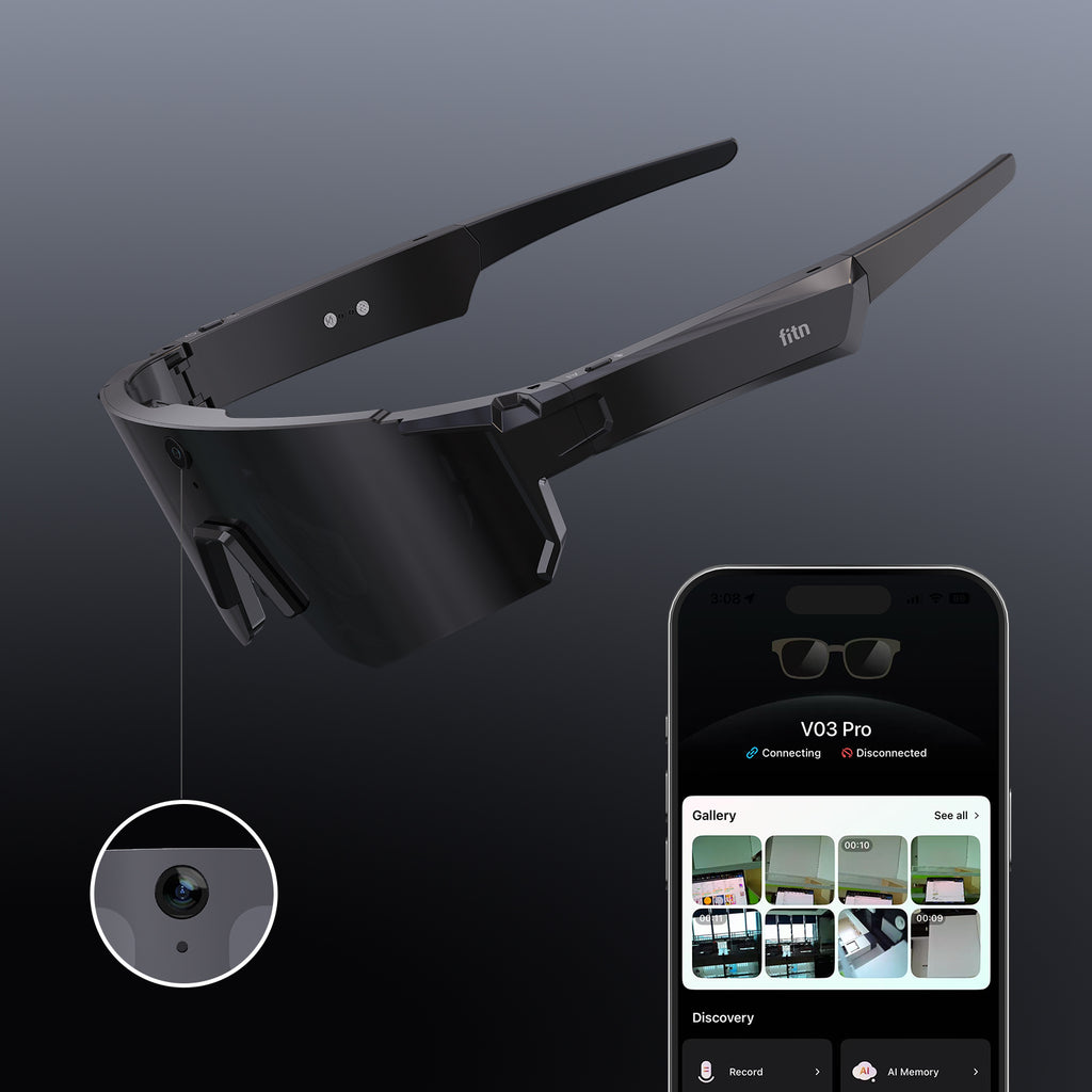 FITNAI Smart Glasses — HD Camera, AI Assistant & Open-Ear Audio
