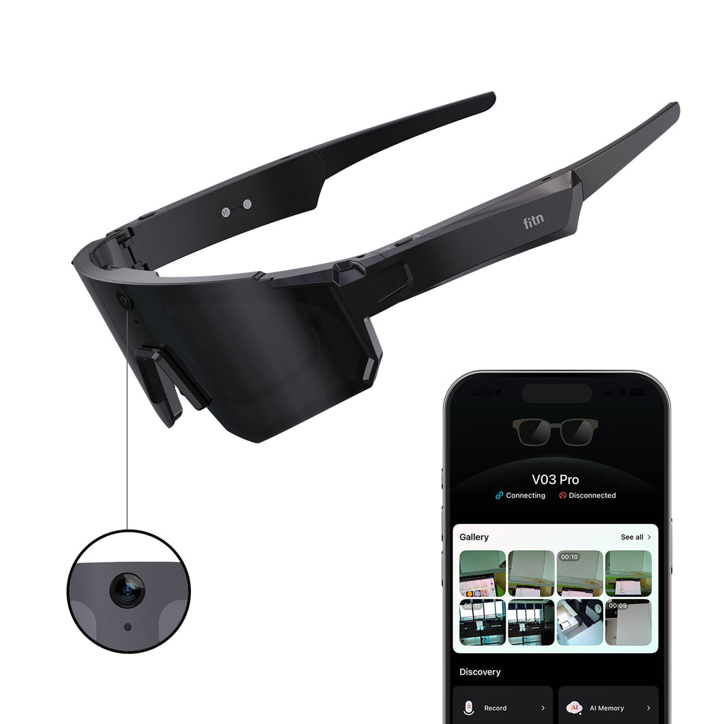 FITNAI Smart Glasses — HD Camera, AI Assistant & Open-Ear Audio