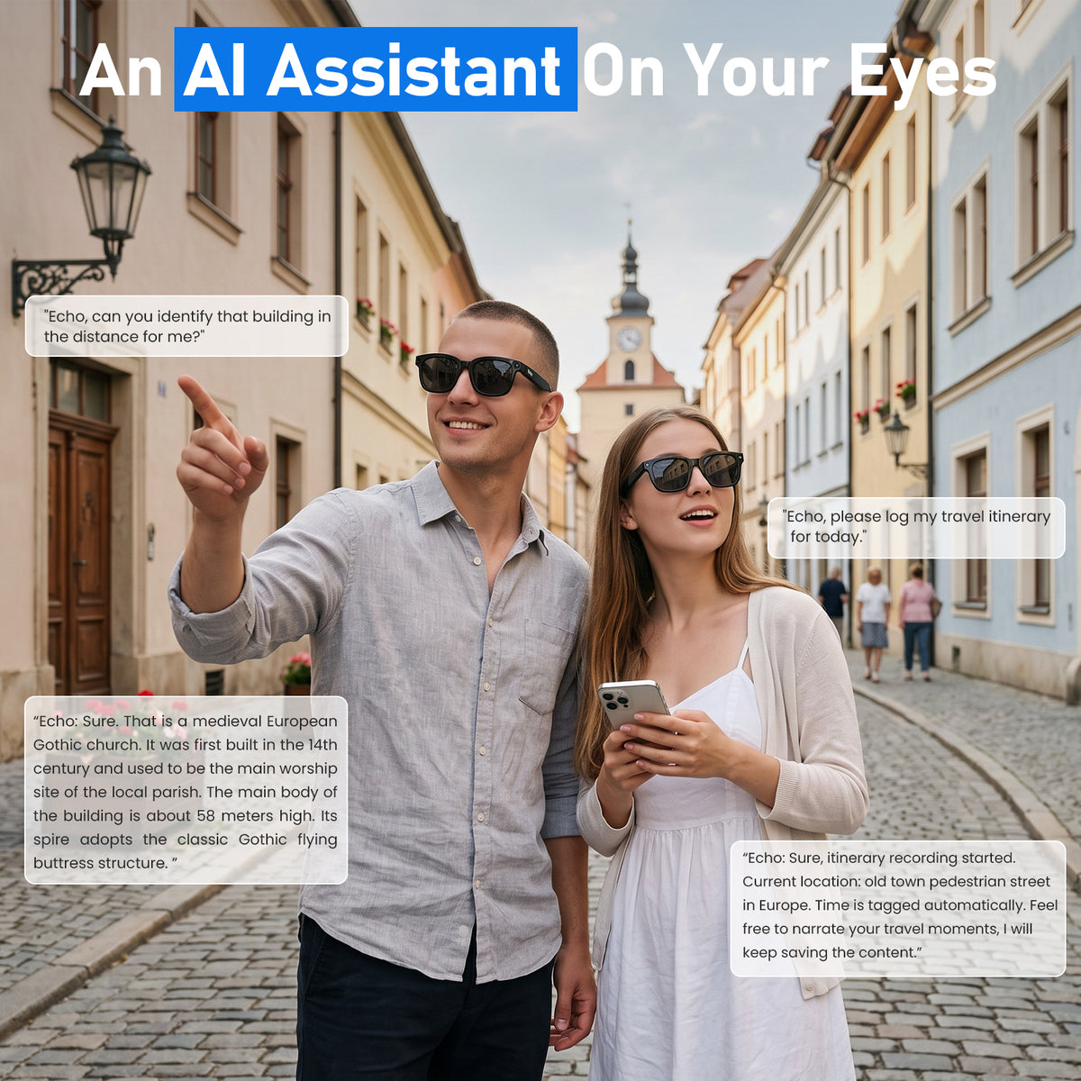 fitn V03 Pro — AI Smart Glasses