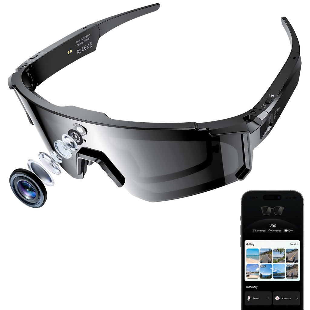 fitn V06 — AI Sports Camera Glasses